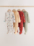 Red White Character Sleepsuits 4 Pack (0mths-2yrs) - Red White Character / 12 - 18 Months (80 - 86cm)
