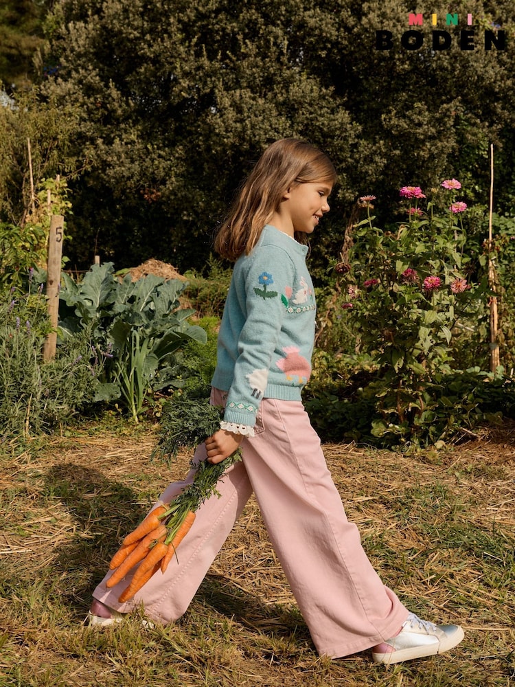 Boden Pink Wide Leg Jeans - Boden Pink Wide Leg / 10-11 Years (140-146cm)