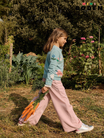 Boden Pink Wide Leg Jeans - Size 2-3 Years (92-98cm) - Default 1