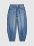River Island Blue Barrel Fit Jeans