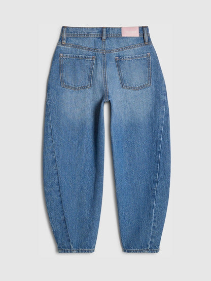 River Island Blue Barrel Fit Jeans