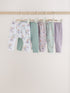 Sage Green Fairy Mouse Baby Leggings 5 Pack (0mths-2yrs) - Sage Green Fairy Mouse / Up to 1 Month (50-56cm)