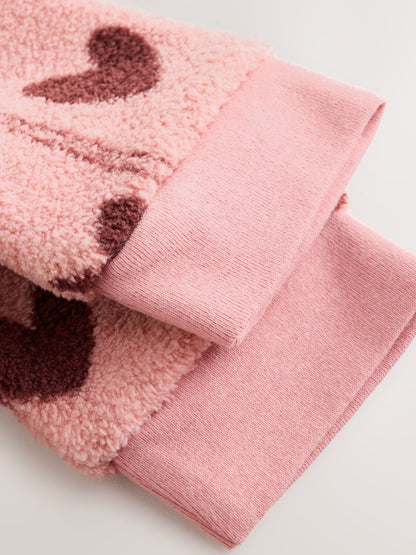 Pink Heart Baby Fleece Sweater and Leggings Set 2 Piece (0mths-2yrs)