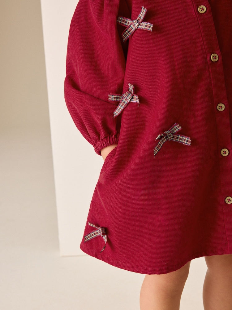 Red Cord 3D Bow Collar