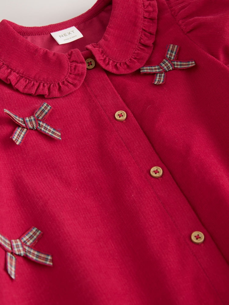 Red Cord 3D Bow Collar