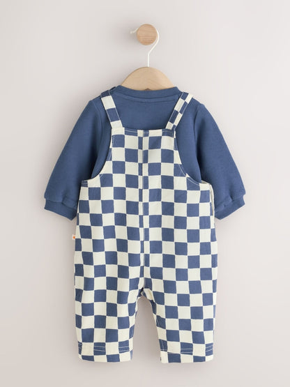Navy Blue Checkerboard