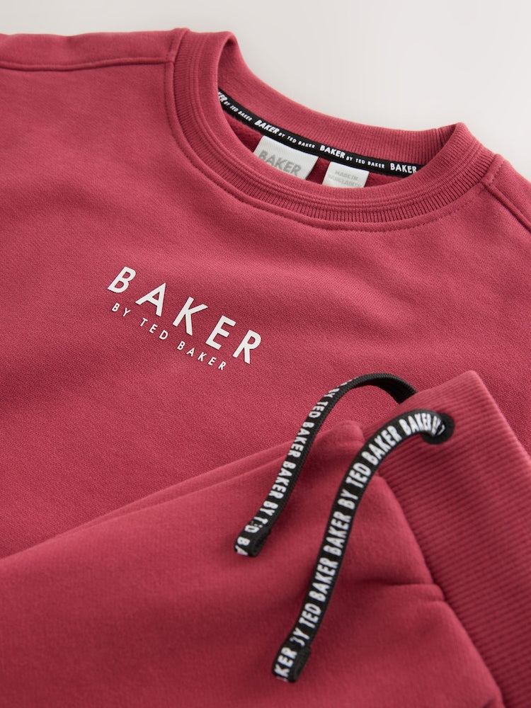 Baker by Ted Baker Red Sweatshirt and Joggers Set