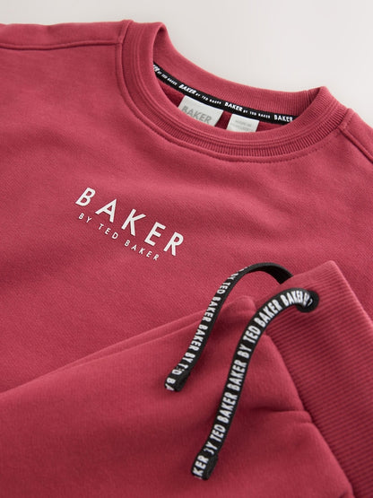 Baker by Ted Baker Red Sweatshirt and Joggers Set