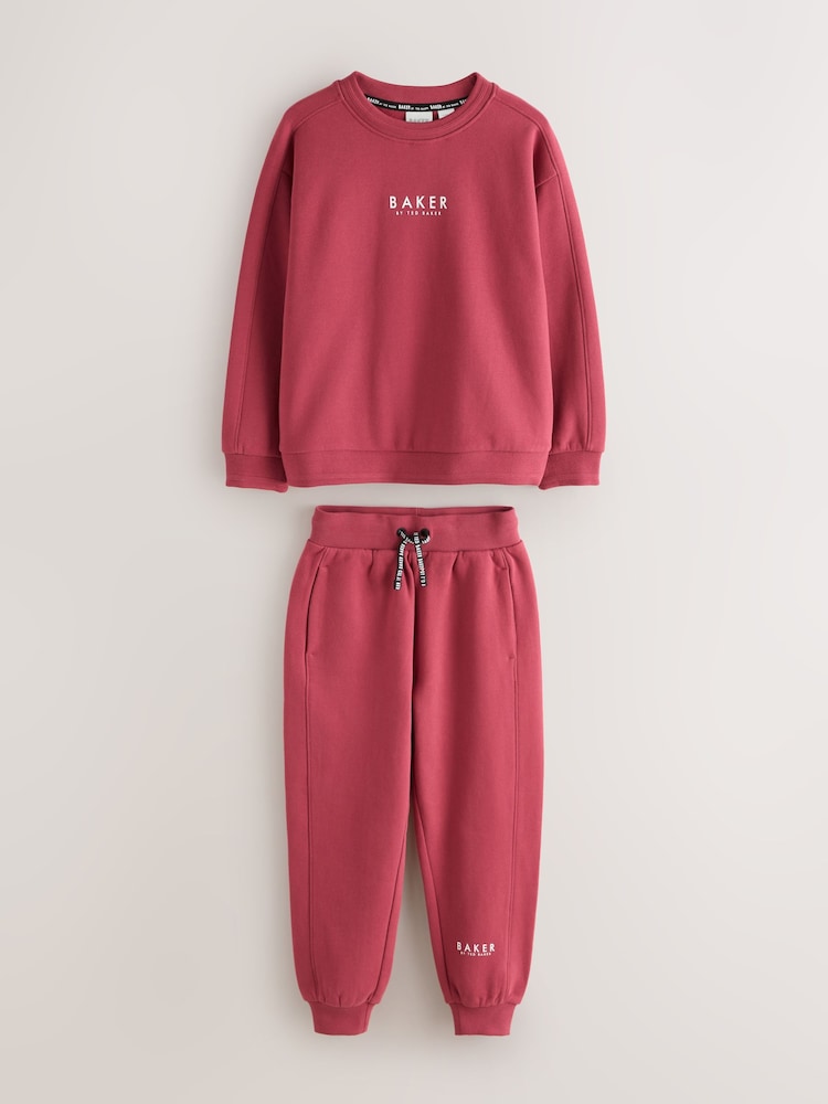 Baker by Ted Baker Red Sweatshirt and Joggers Set