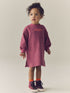 Pink Animal Print Long Sleeve Sweat Dress (3mths-7yrs) - Pink Animal Print / 12-18 Months (80-86cm)