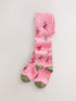 Pink Cotton Rich Christmas Tights - Size Up To 6 Months (50 - 68cm) - Pink
