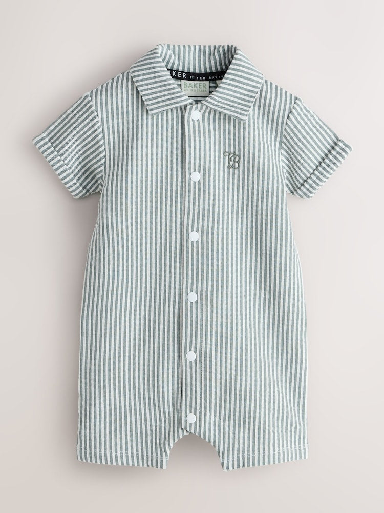 Baker by Ted Baker Textured Stripe Romper