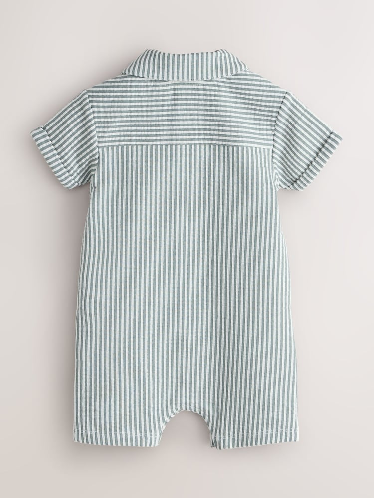 Baker by Ted Baker Textured Stripe Romper