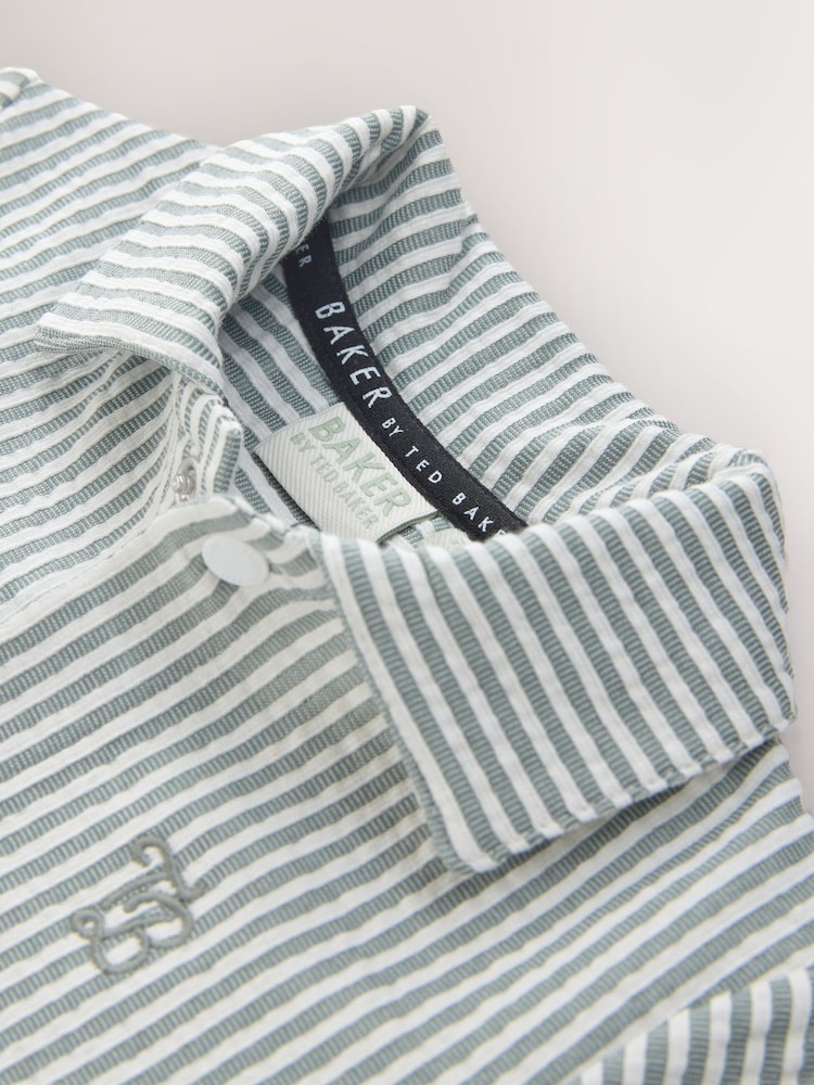 Baker by Ted Baker Textured Stripe Romper