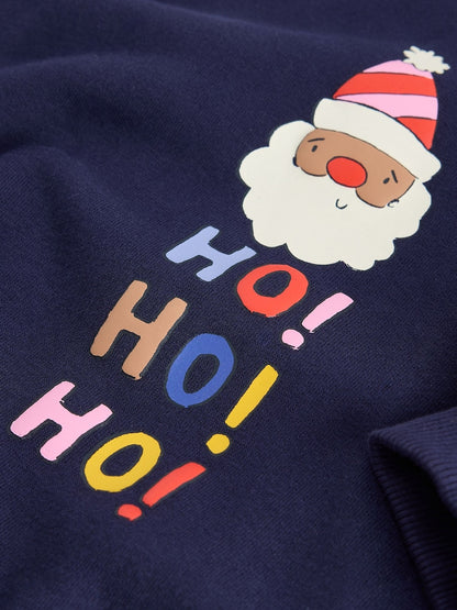 Navy/Purple Christmas Santa