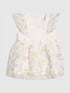 River Island White Floral Burnout Mesh Dress