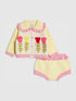 River Island Yellow Tulip Knitted Bloomer Set