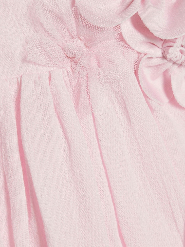River Island Pink Flower Smock Top And Shorts Set