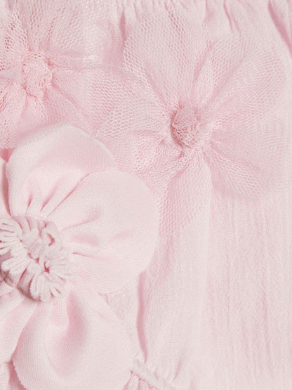 River Island Pink Flower Smock Top And Shorts Set