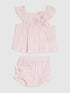 River Island Pink Flower Smock Top And Shorts Set