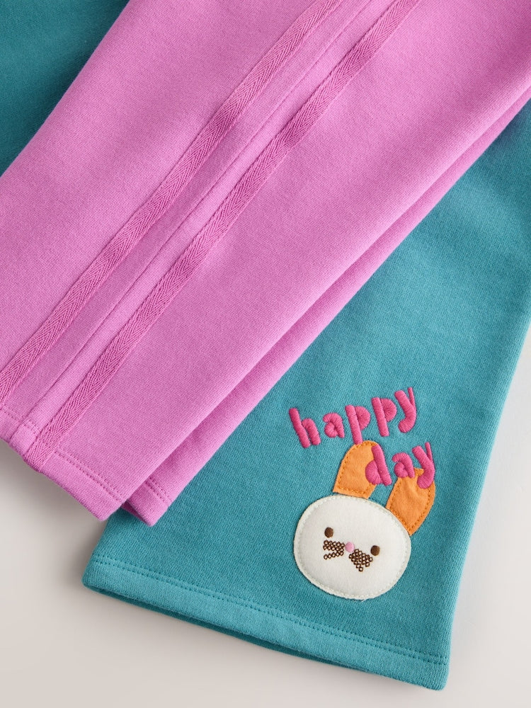 Pink &amp; Ecru Padded Bunny