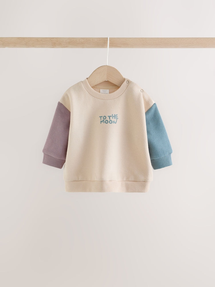 Blue/Cream Stars Sweatshirt and Cord Trousers Baby Set 2 Piece (0mths-2yrs)