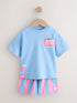 Blue/Pink Toy Story Bo Peep Short Sleeve T-Shirt and Shorts Set (3mths-7yrs) - Blue/Pink Toy Story Bo Peep / 12-18 Months (80-86cm)