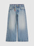 River Island Blue Wide Fit Light Wash Jeans