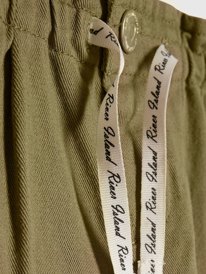 River Island Green Wide Fit Pull On Jeans