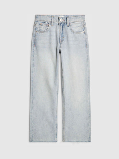 River Island Blue Straight Fit Mid Wash Jeans