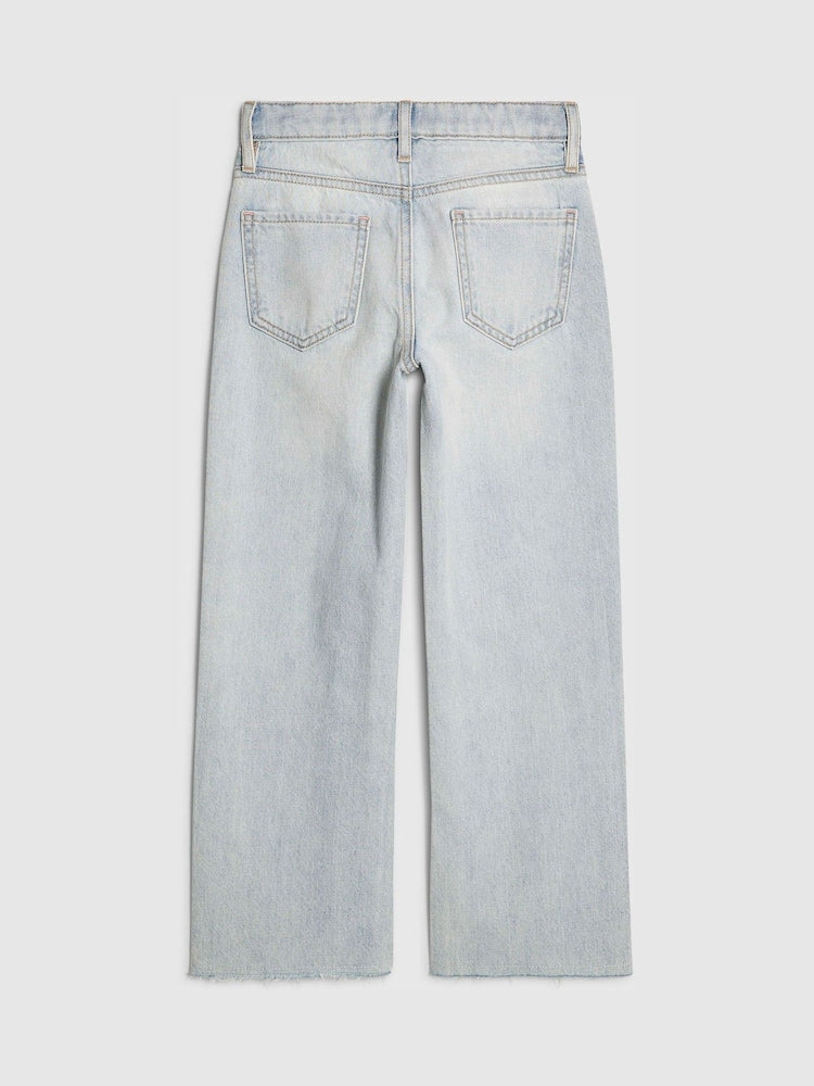 River Island Blue Straight Fit Mid Wash Jeans