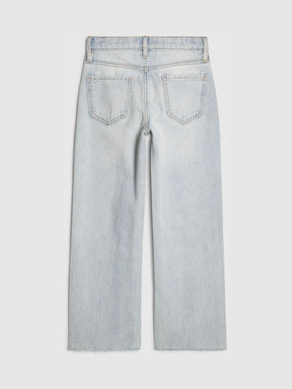 River Island Blue Straight Fit Mid Wash Jeans