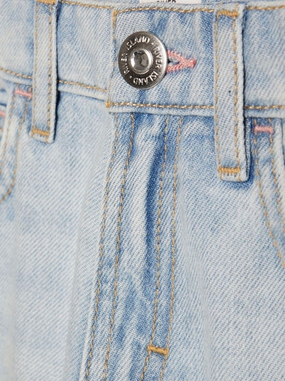 River Island Blue Straight Fit Mid Wash Jeans