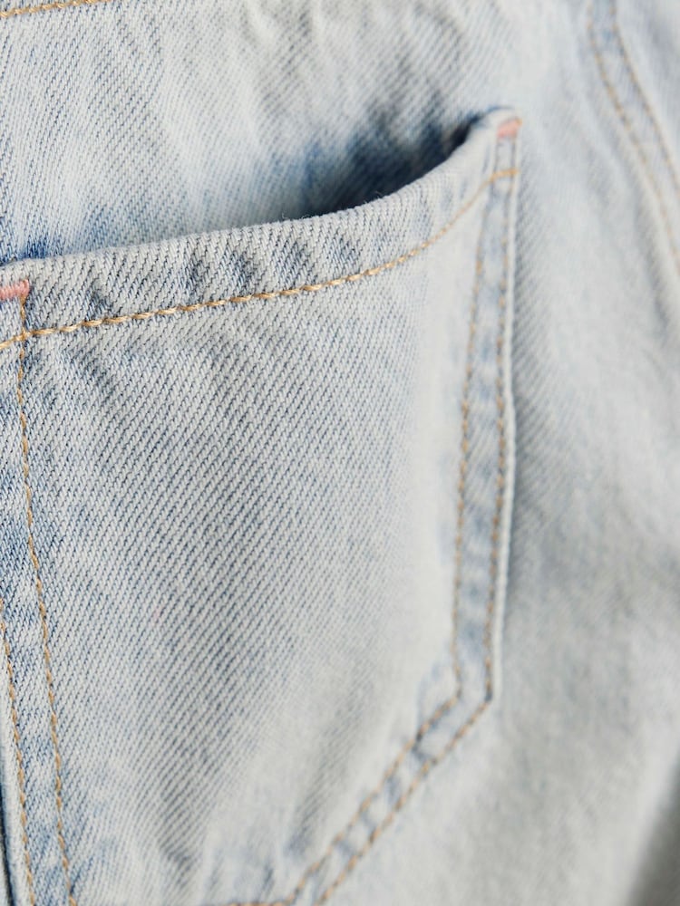 River Island Blue Straight Fit Mid Wash Jeans