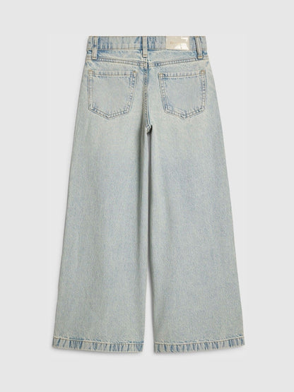 River Island Wash Blue Wide Fit Light Wash Jeans