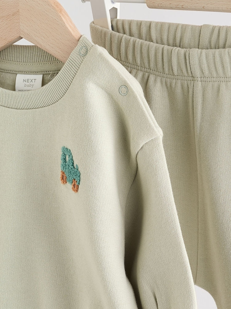 Sage Green Baby Sweater and Joggers Set (0mths-2yrs)