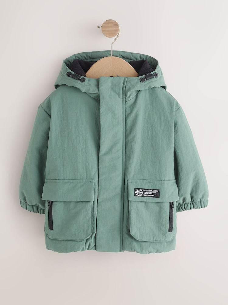Green Utility Anorak (6mths-7yrs) - Green / 12 - 18 Months (80 - 86cm)