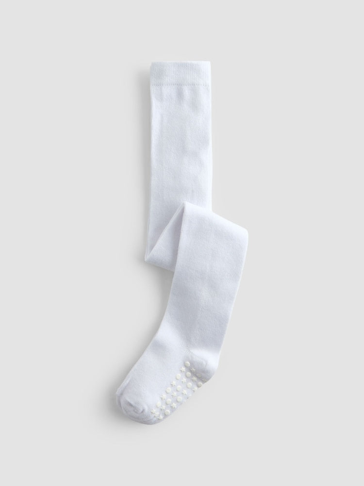 JoJo Maman Bébé White Tights - Size Up To 6 Months (50 - 68cm)