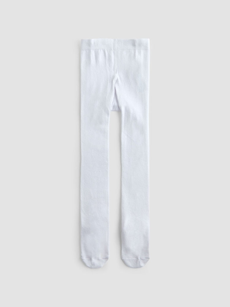 JoJo Maman Bébé White Tights - Size Up To 6 Months (50 - 68cm)