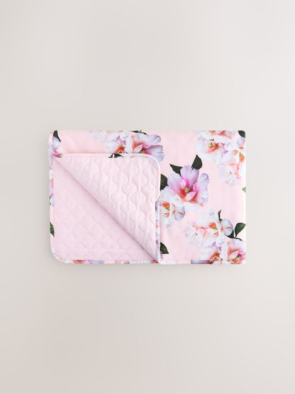 Baker by Ted Baker All-Over Floral Printed Blanket - Size One - Blush Pink