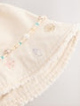 Cream Beaded Chain Bucket Hat (3-16yrs) - Size 3-4 Years (98-104cm)