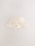 Cream Beaded Chain Bucket Hat (3-16yrs) - Size 3-4 Years (98-104cm) - Default 1