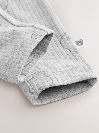 White/Grey Delicate Bear Top and Legging Baby Set (0mths-2yrs)