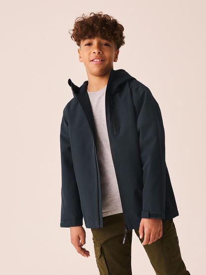 Navy Waterproof Fleece Lined Anorak Jacket (3-17yrs)