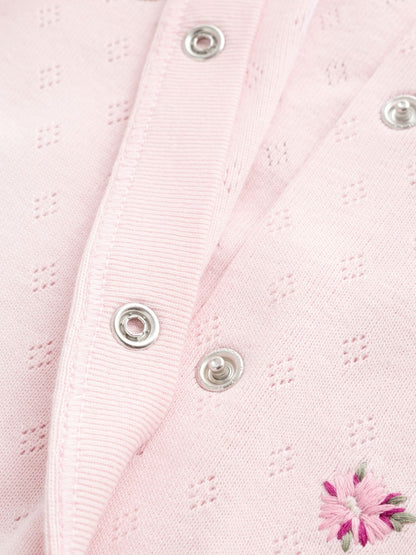Pink Floral Bunny Sleepsuits 3 Pack (0mths-2yrs)