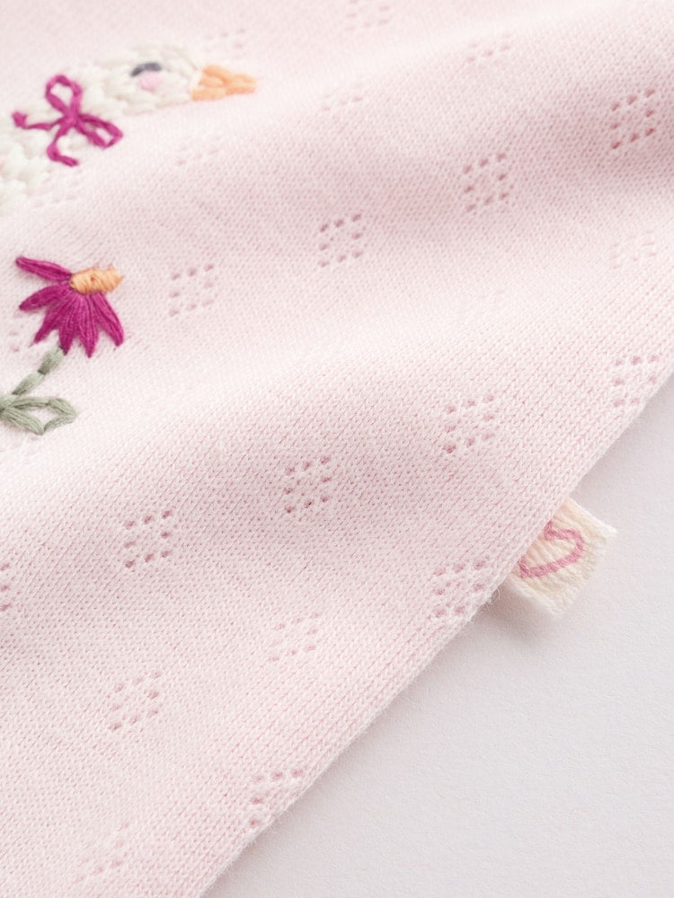 Pink Floral Bunny Sleepsuits 3 Pack (0mths-2yrs)