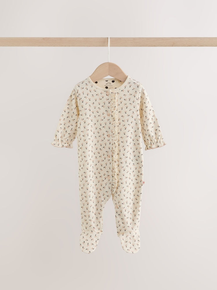 Cream/Pink Polka Dot