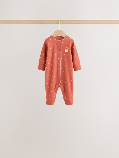 Multi Floral Baby Sleepsuits 4 Pack (0mths-3yrs)
