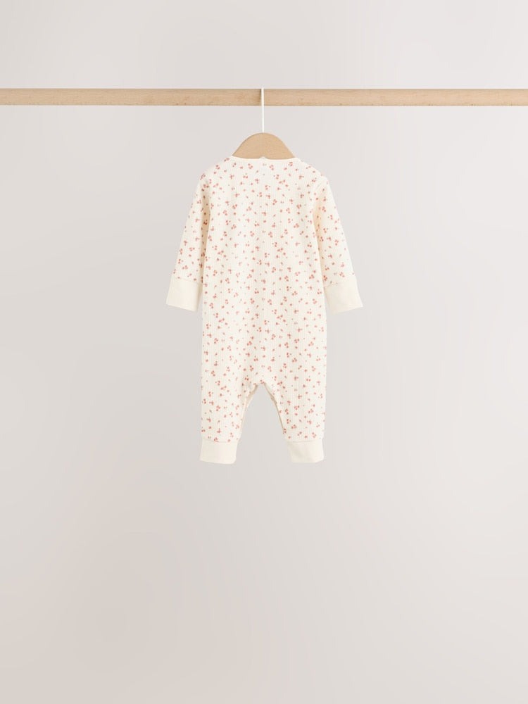Multi Floral Baby Sleepsuits 4 Pack (0mths-3yrs)
