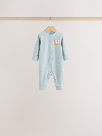 Multi Floral Baby Sleepsuits 4 Pack (0mths-3yrs)